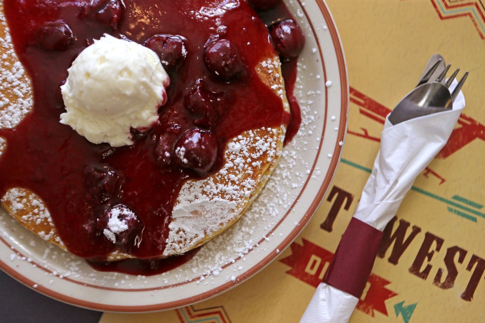 Buttermilk Cornmeal Pancakes at Southwest Diner